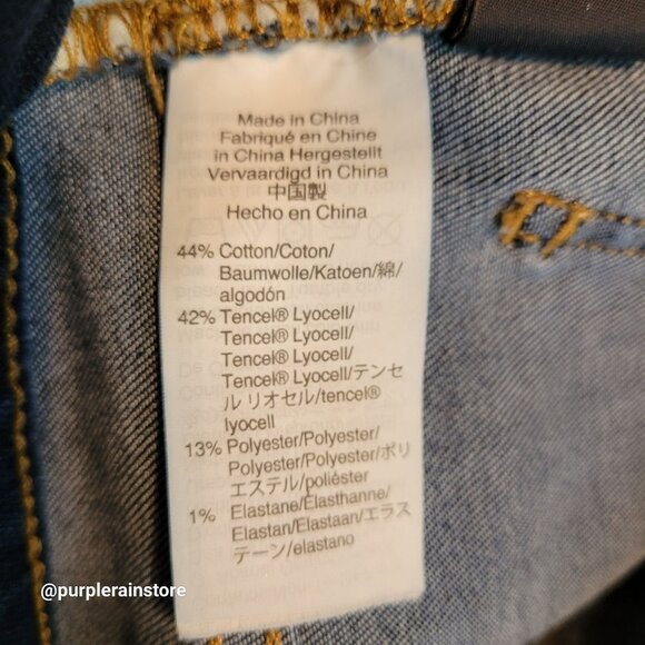 Madewell Jeans Size 28 Skinny 9" High Rise Tummy Control Larkspur Wash F8990 - Picture 6 of 13